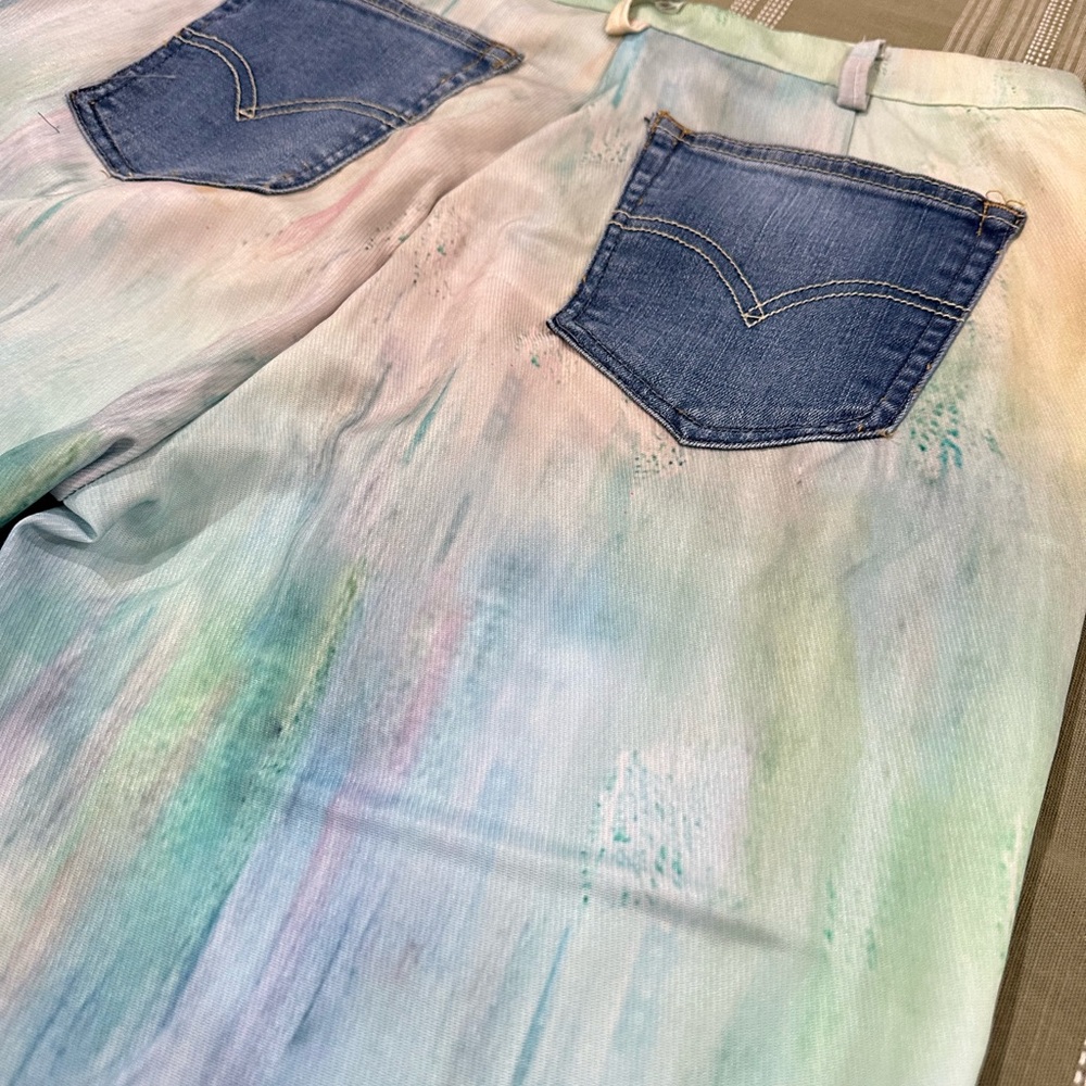 Colorful Denim Jeans with Pockets